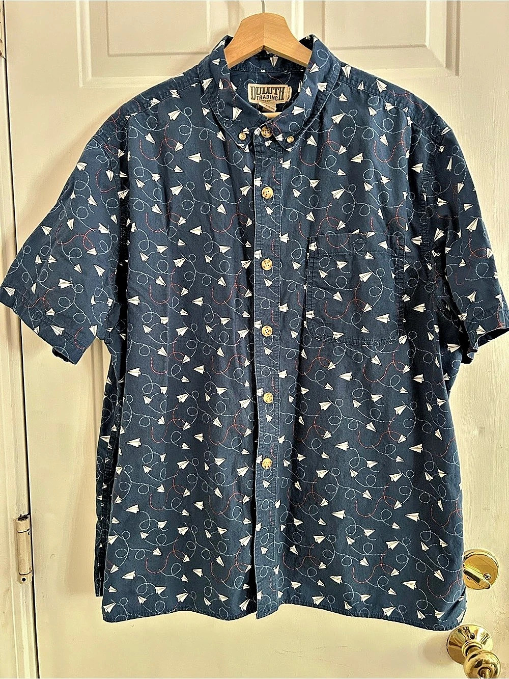 Duluth Trading Men's Printed Button Down Shirt XL Like New